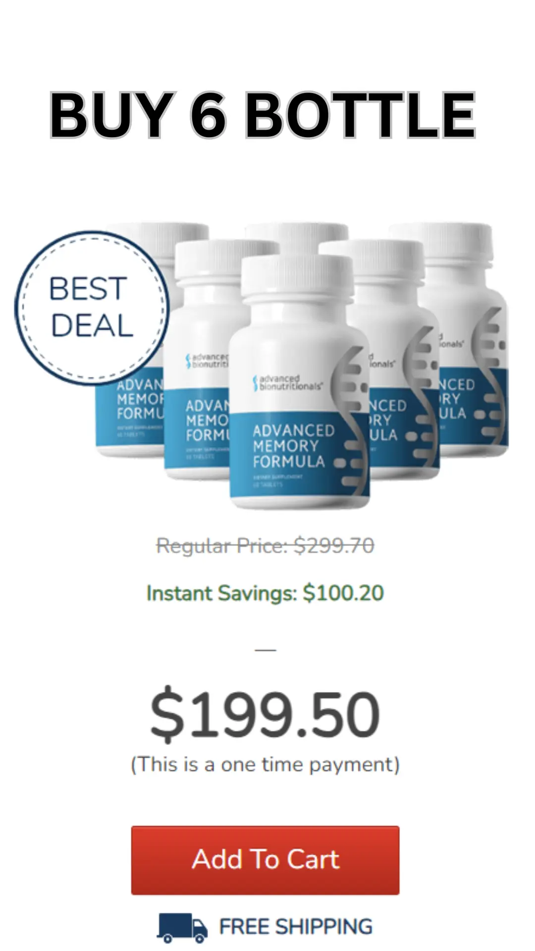 Order Advanced Memory Formula 6 Bottles Best Value